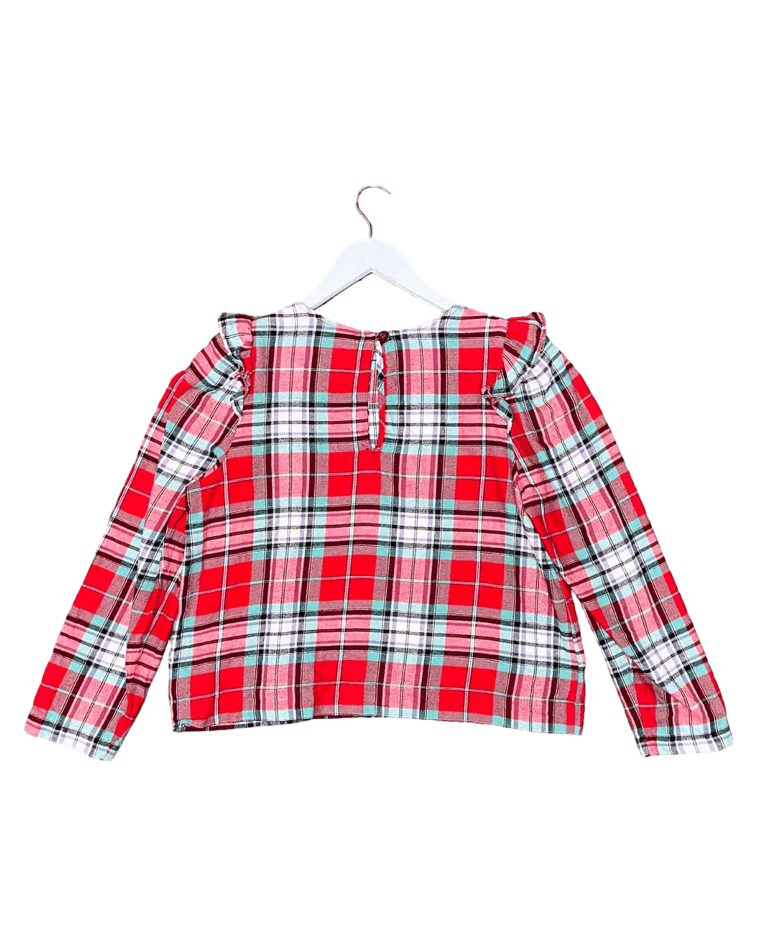 Size 3 (12) | Obus Plaid Cotton Frill Shirt