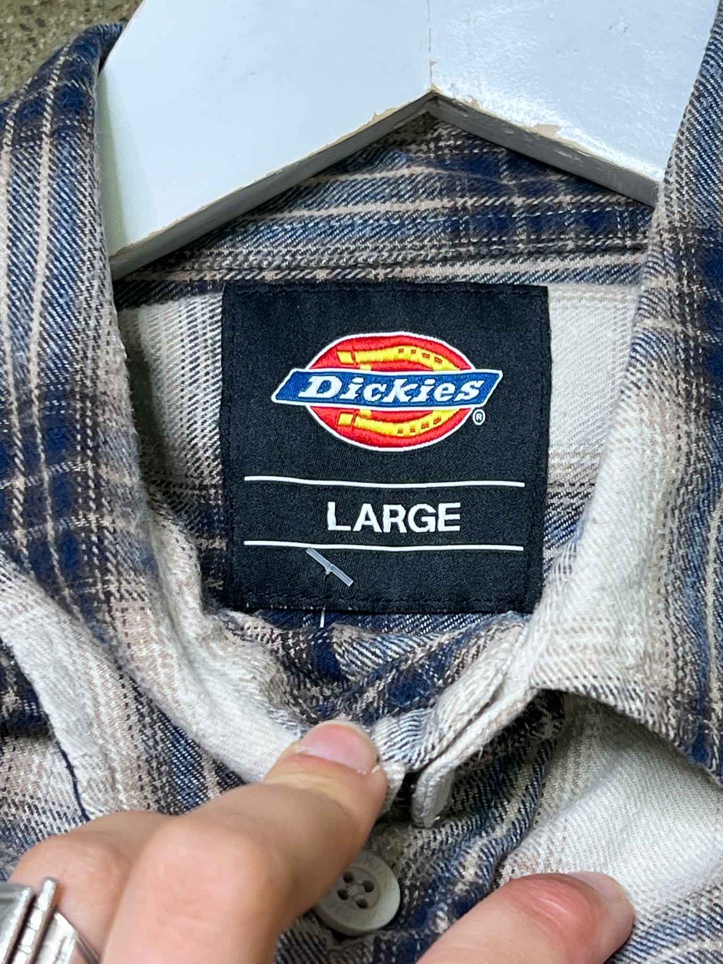 Size L | Dickies Plaid Cotton Flannel Shirt