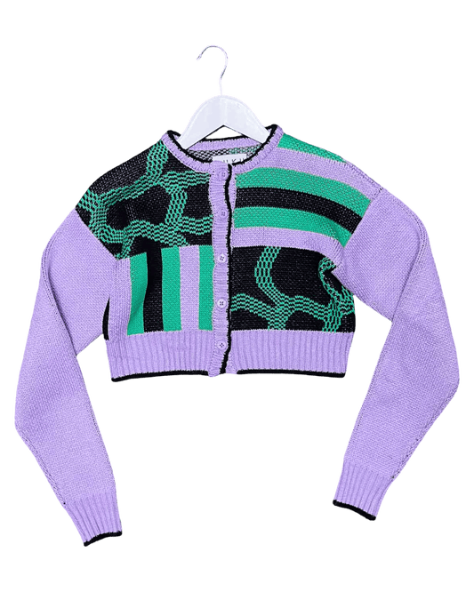 Size XS (0) | Suku Cropped Mohair Cardigan