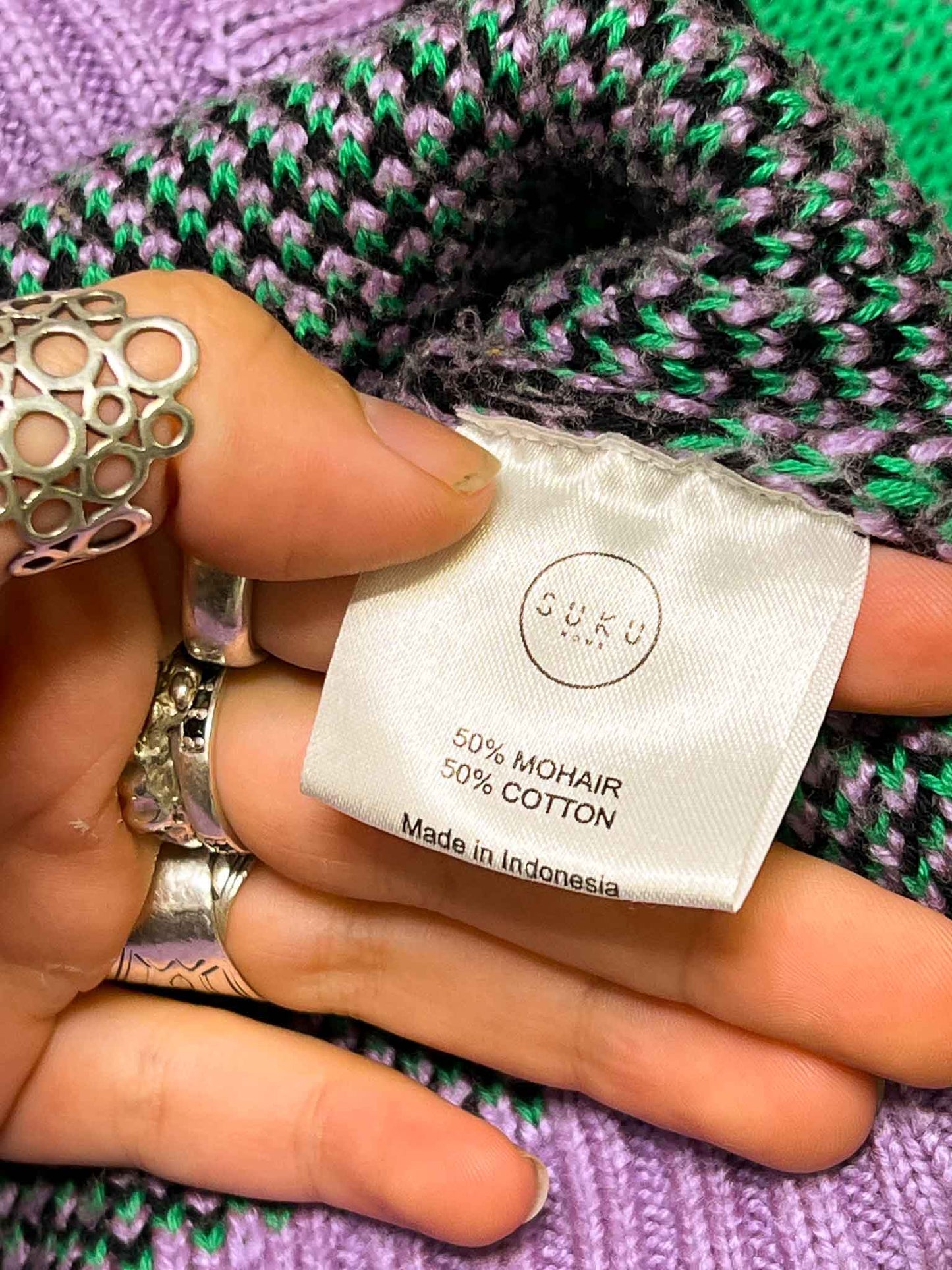 Size XS (0) | Suku Cropped Mohair Cardigan