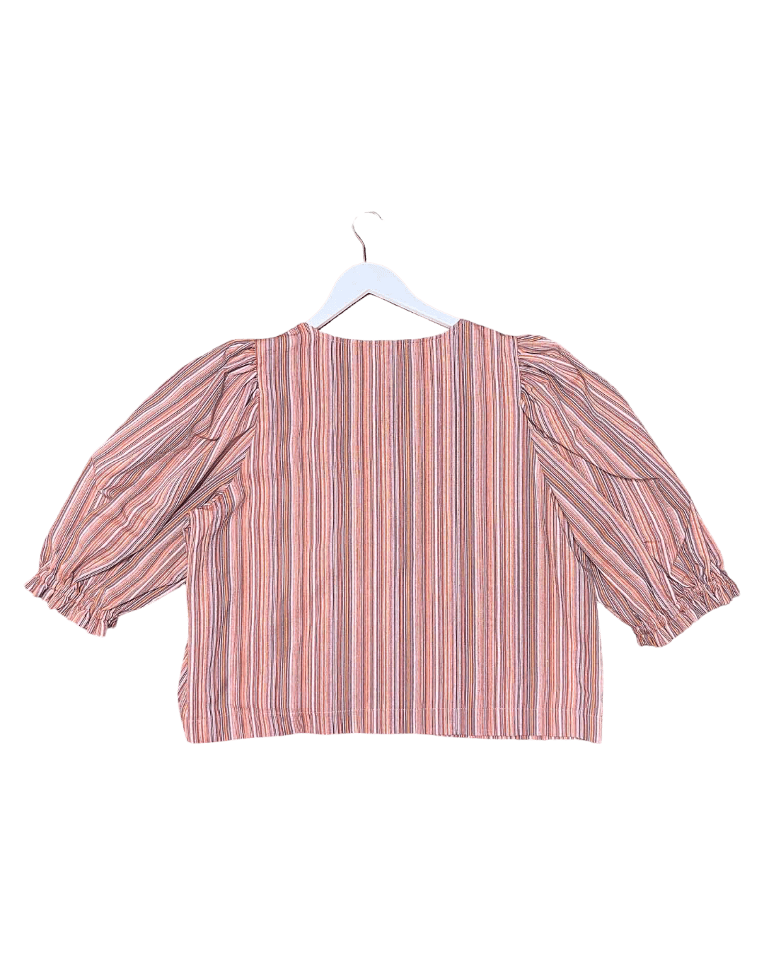 Size 18 | Obus Striped Cotton Tie-Up Top