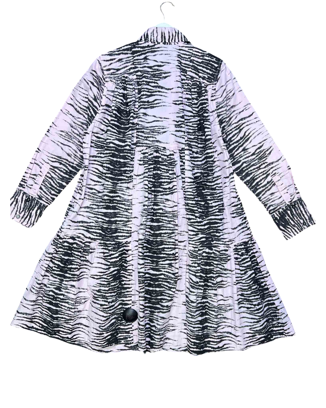 Size S | Ganni Pink Tiger Print Shirt Dress