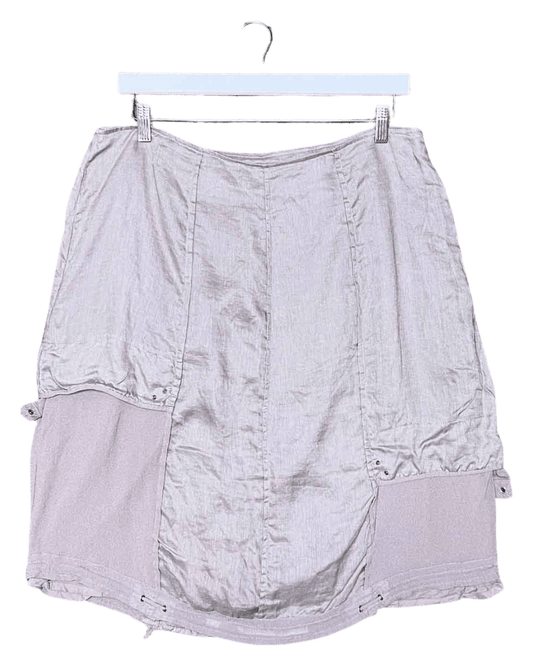 Size 16 (XXL) | Verge Grey Cargo-Style Midi Skirt
