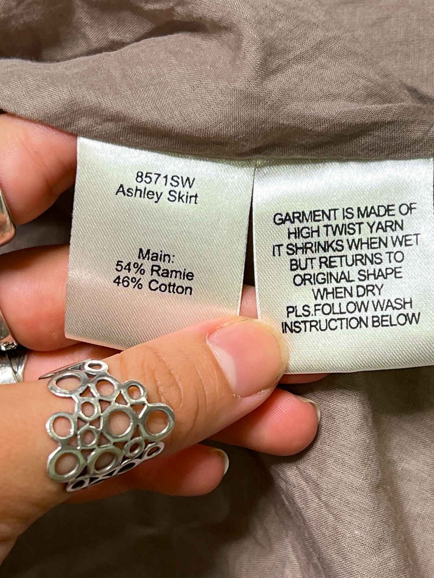 Size 16 (XXL) | Verge Grey Cargo-Style Midi Skirt