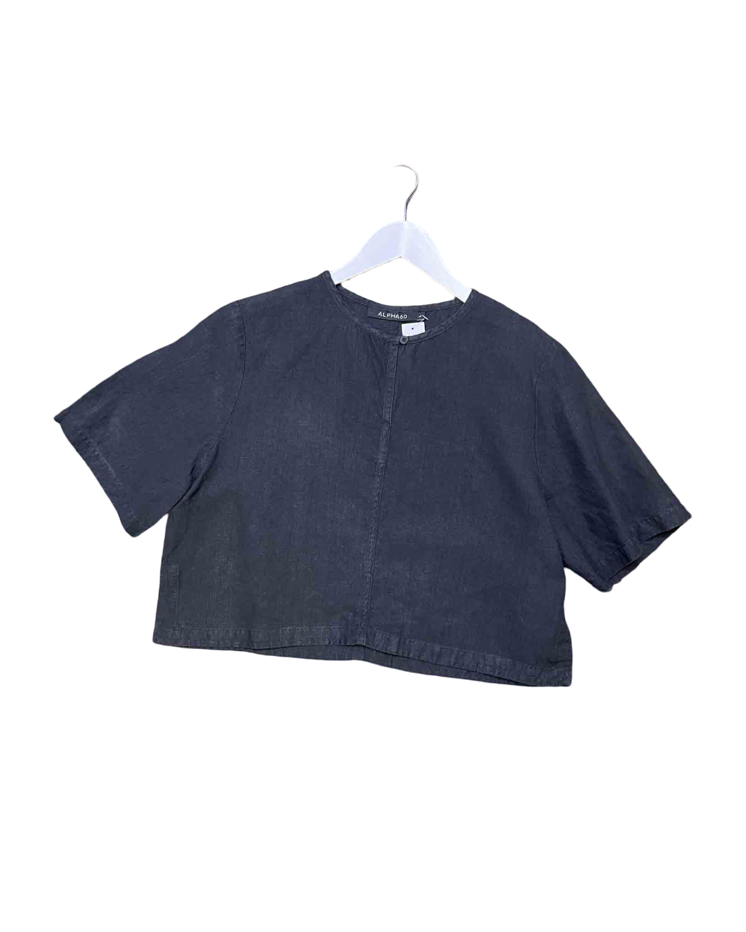 Size L | Alpha60 Boxy Linen Top