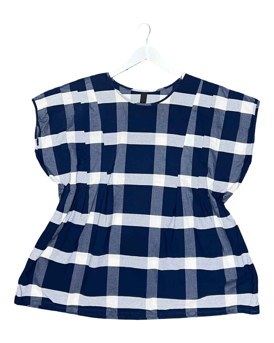 Size S | Kowtow Organic Cotton Gingham Oversized Top