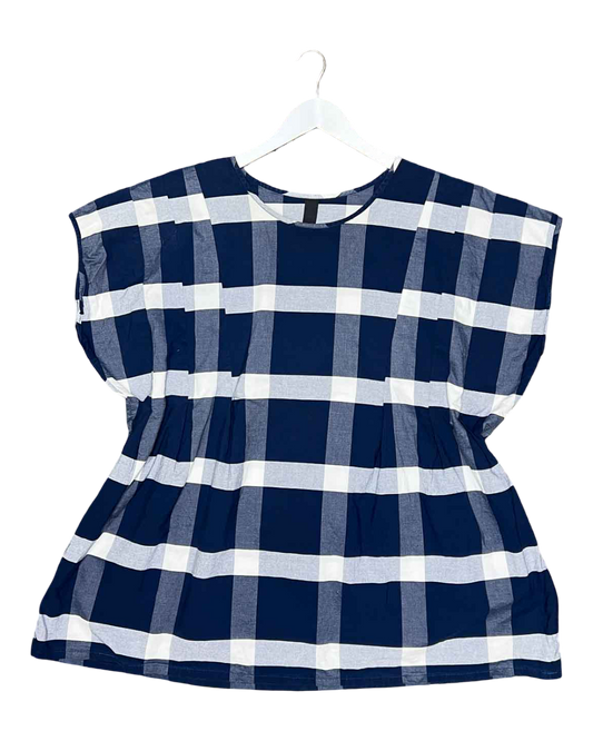 Size S | Kowtow Organic Cotton Gingham Oversized Top