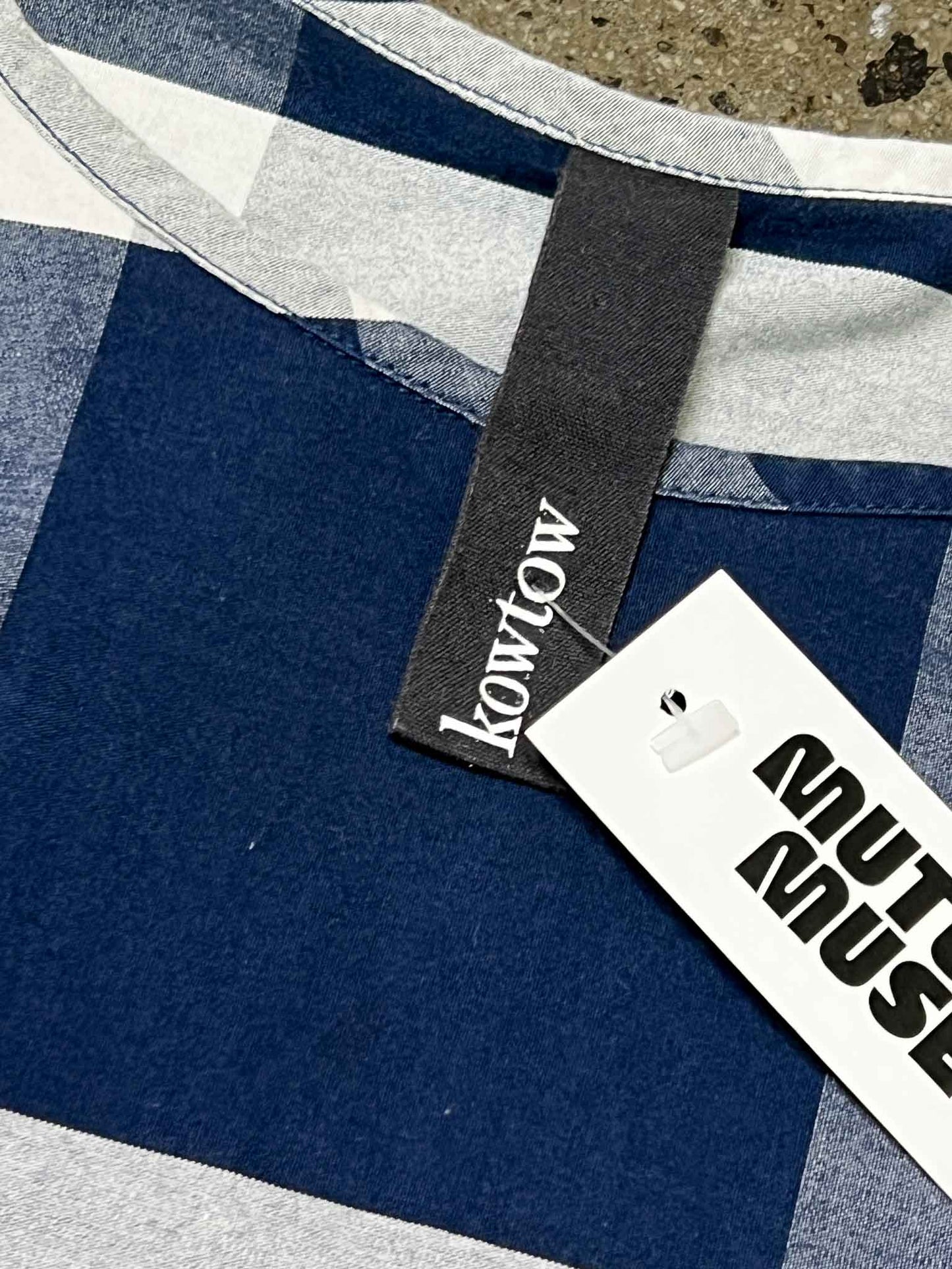 Size S | Kowtow Organic Cotton Gingham Oversized Top