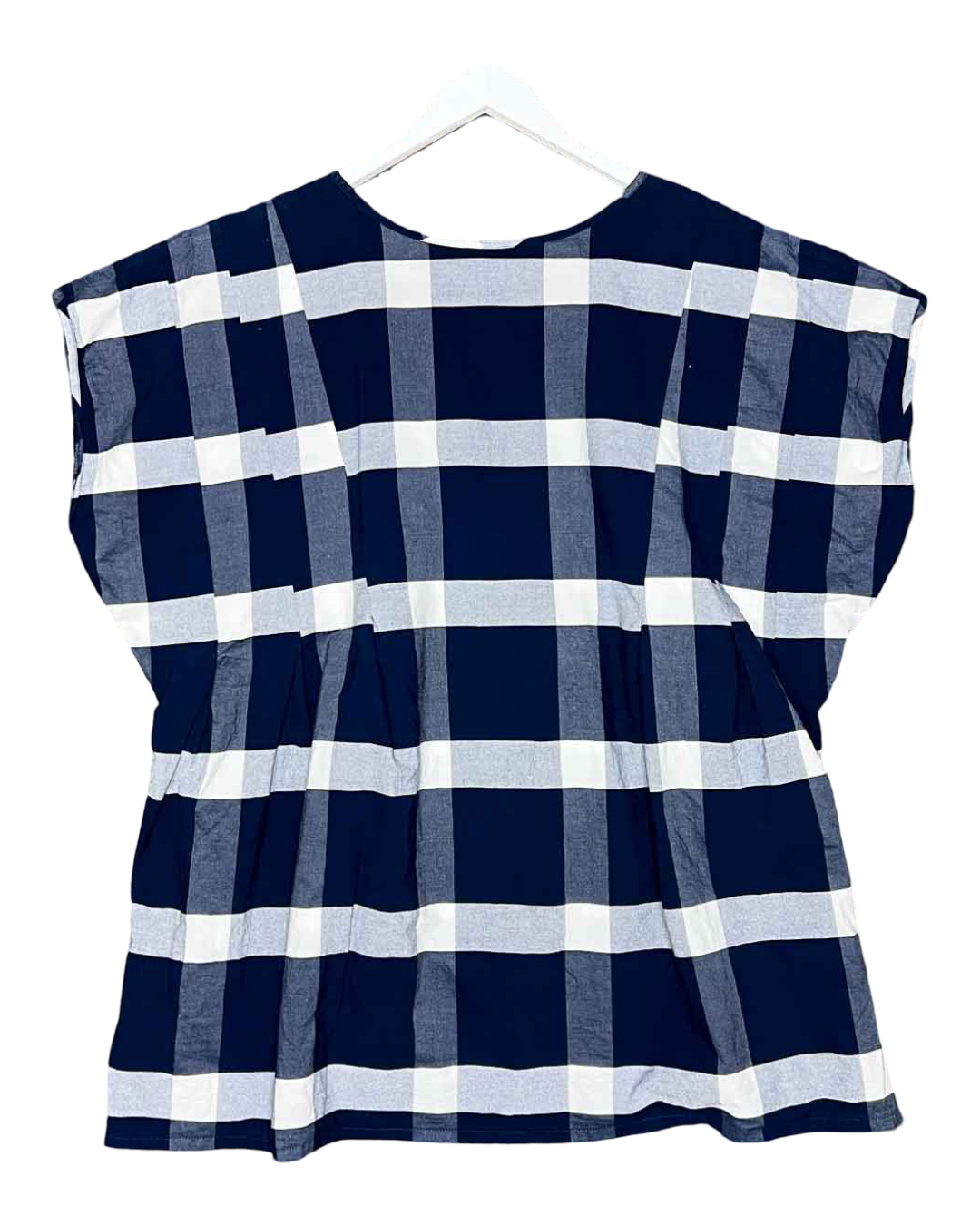Size S | Kowtow Organic Cotton Gingham Oversized Top