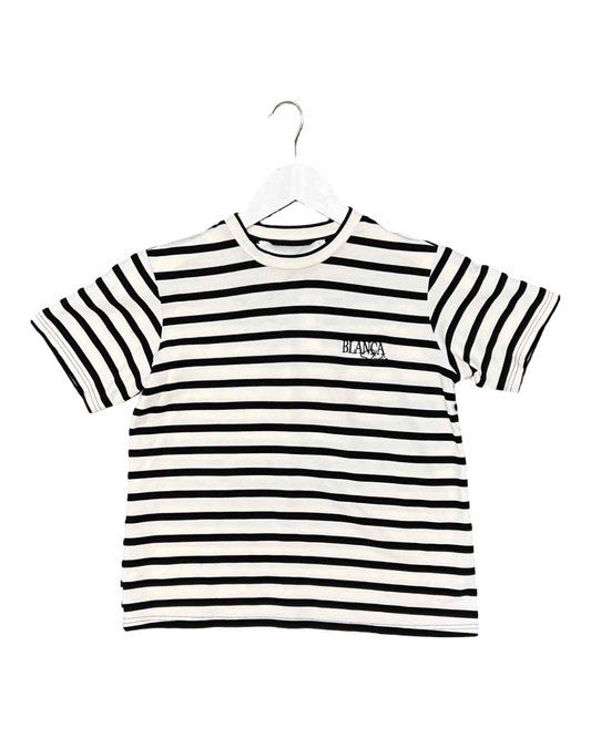 Size S | Blanca Striped Cotton Baby T-shirt