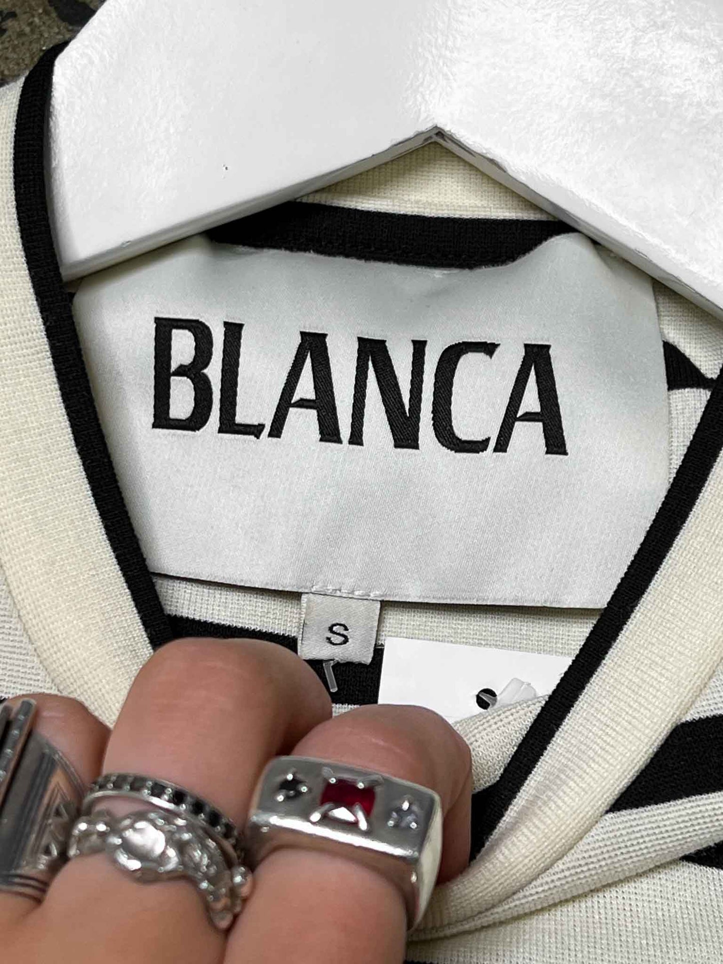 Size S | Blanca Striped Cotton Baby T-shirt