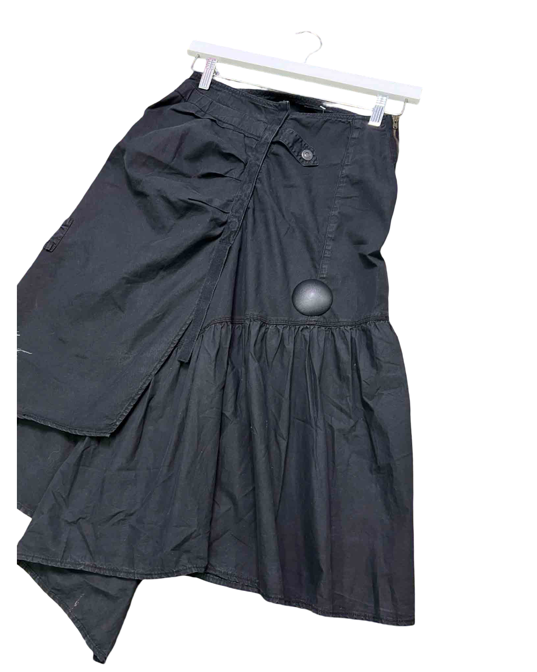 Size FR 36 (8) | IKKS Y2K Cotton Poplin Gathered Skirt