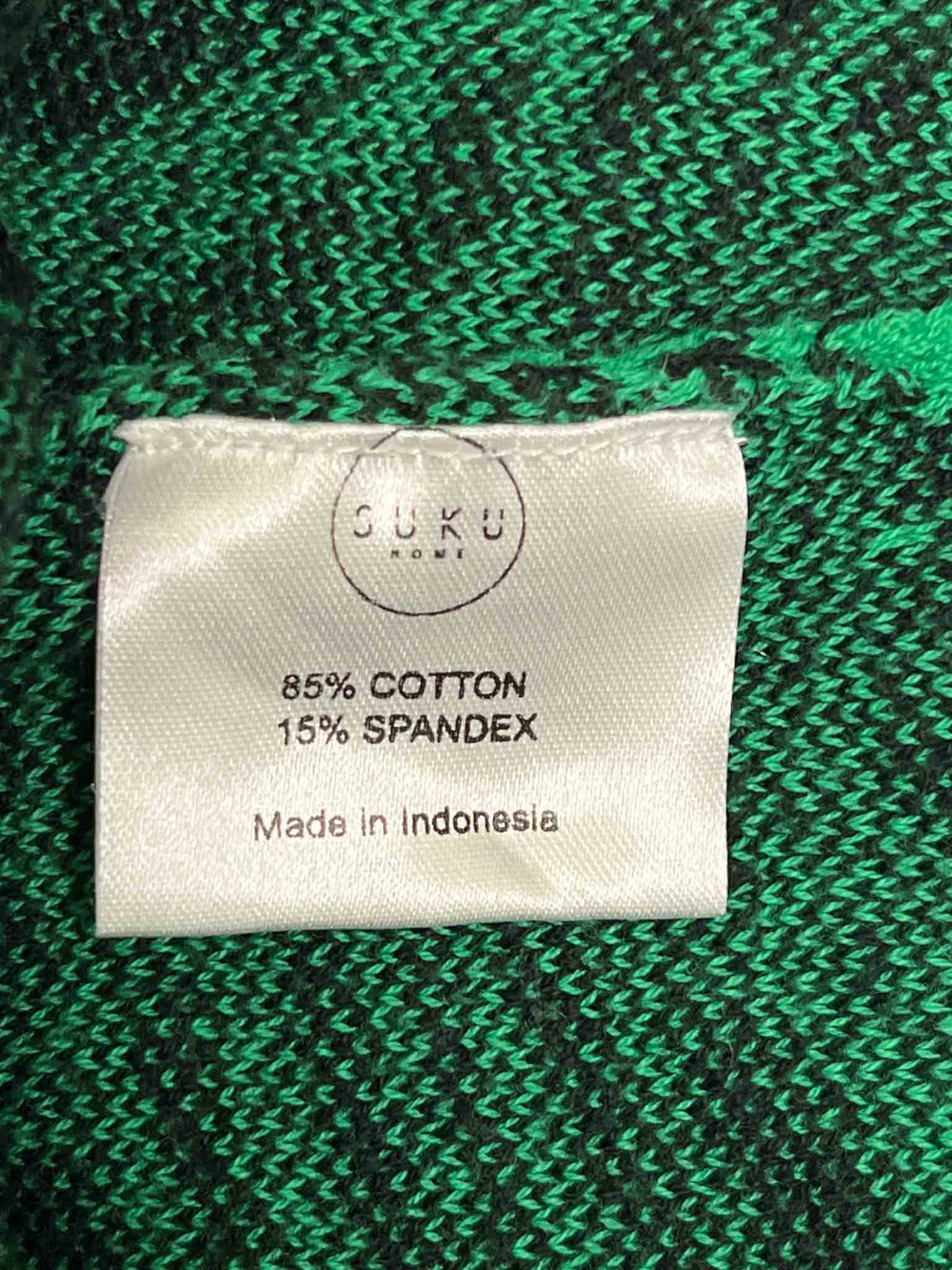 Size 4 (14) | Suku Green Black Knit Wide Leg Pants