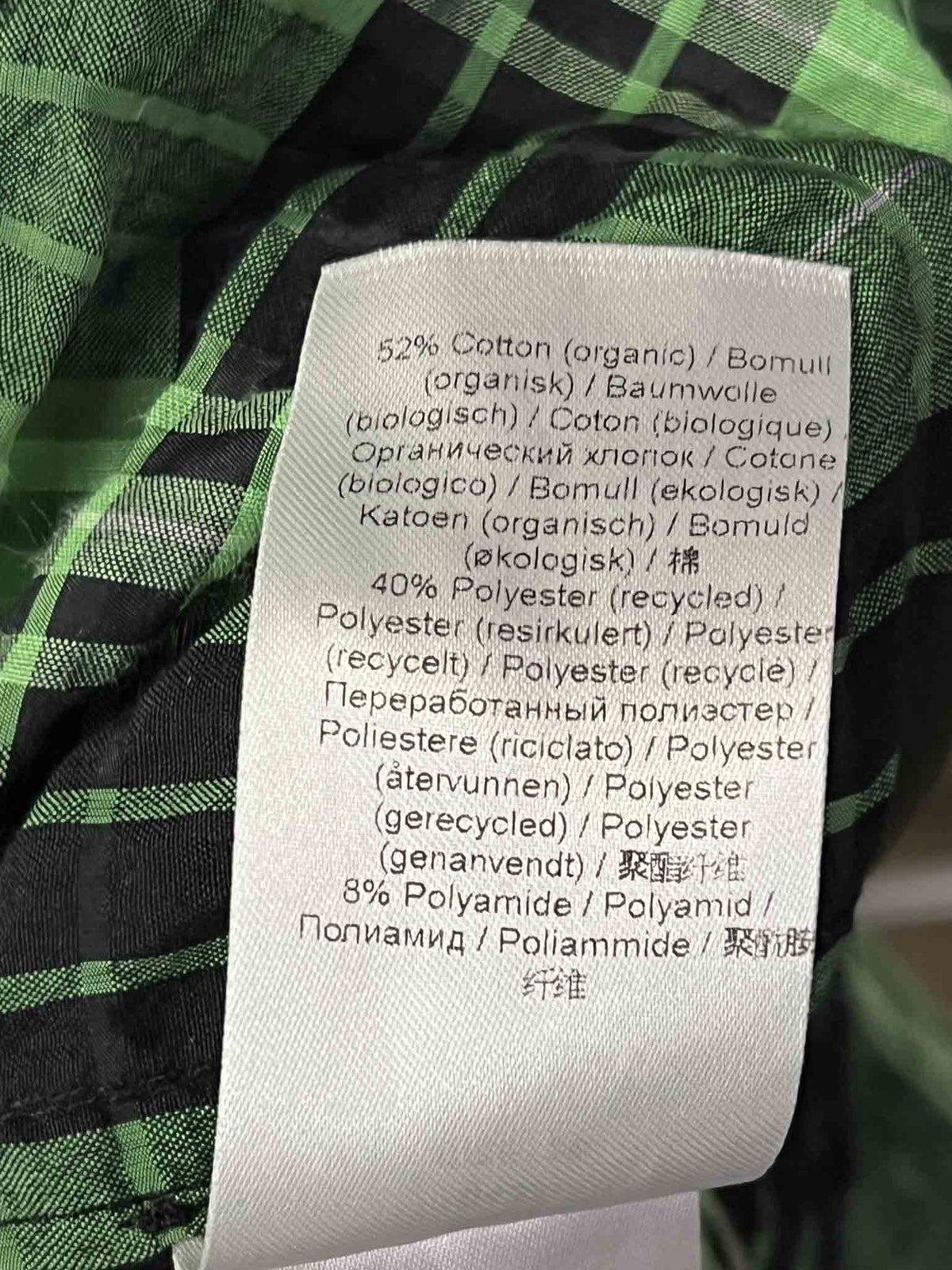 Size S | Ganni Seersucker Check Ribbon Mini Dress