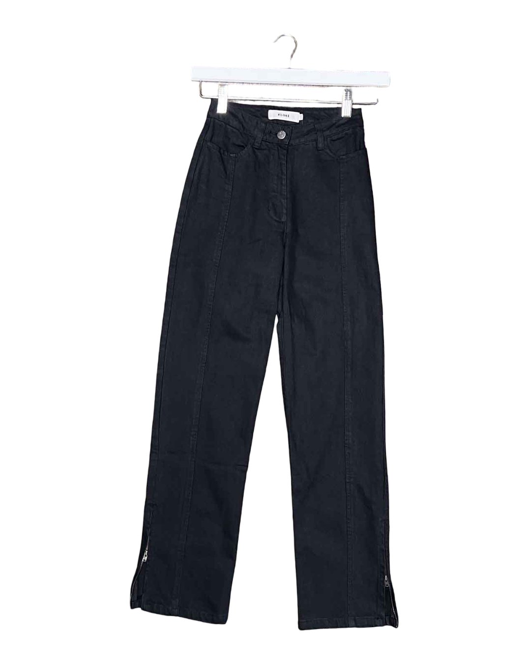 Jeans 24 (XXS) | Kloke Black Ilk Zip Jeans NWT