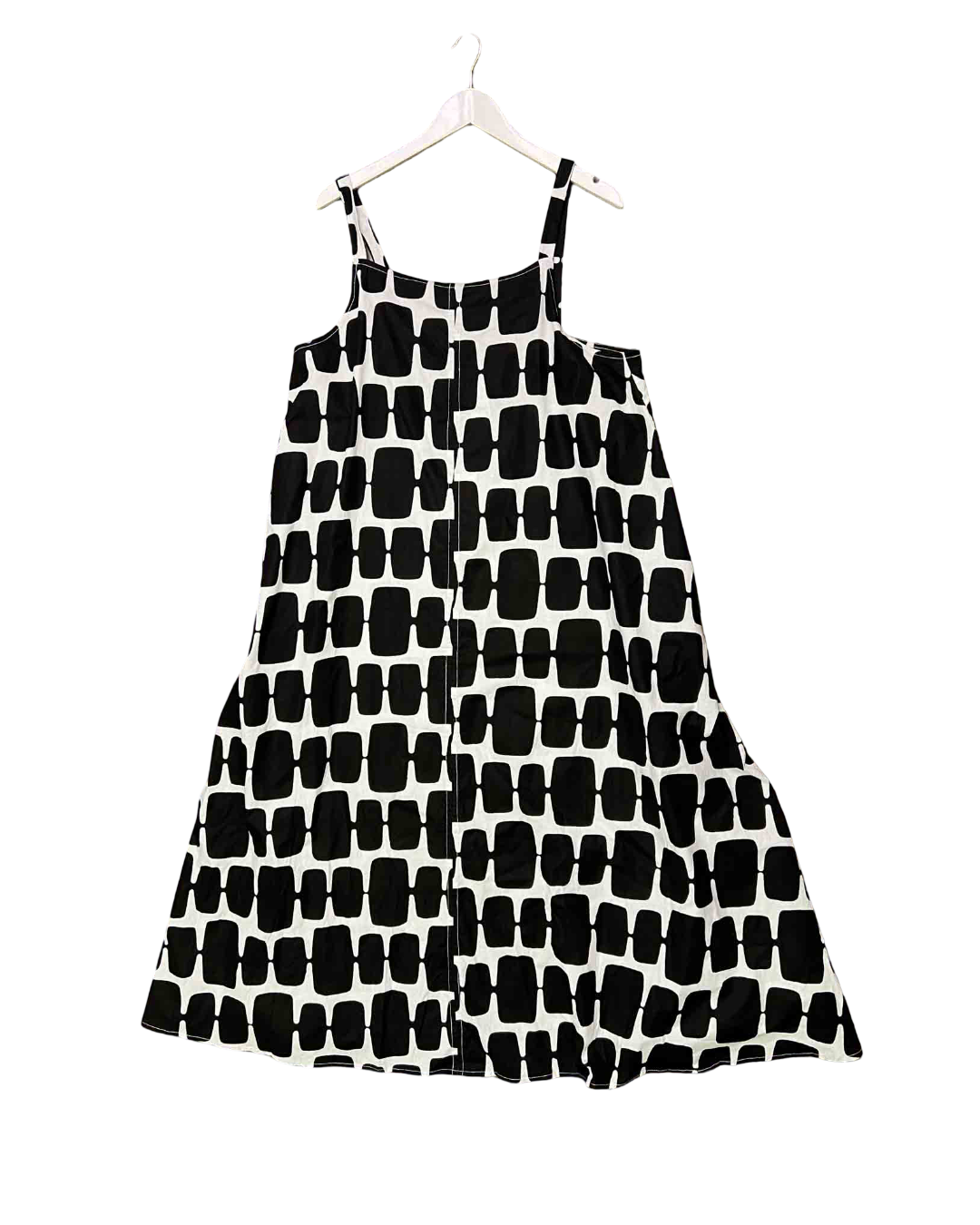 Size XXL | Yevu 'Tent' Black and White Geometric Dress With Tags
