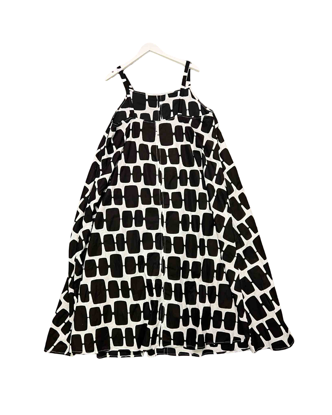 Size XXL | Yevu 'Tent' Black and White Geometric Dress With Tags