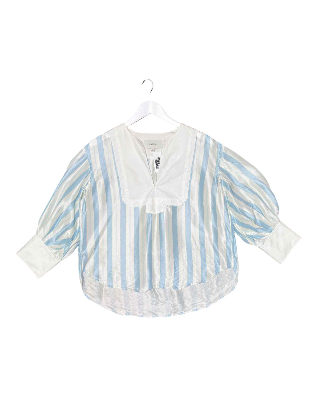 Size 12 | Oroton Striped Silk Shirt
