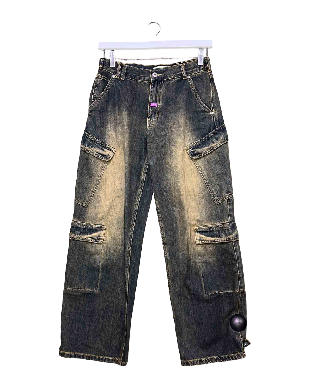 Size XS | P.A.M Bleached Cargo Jeans