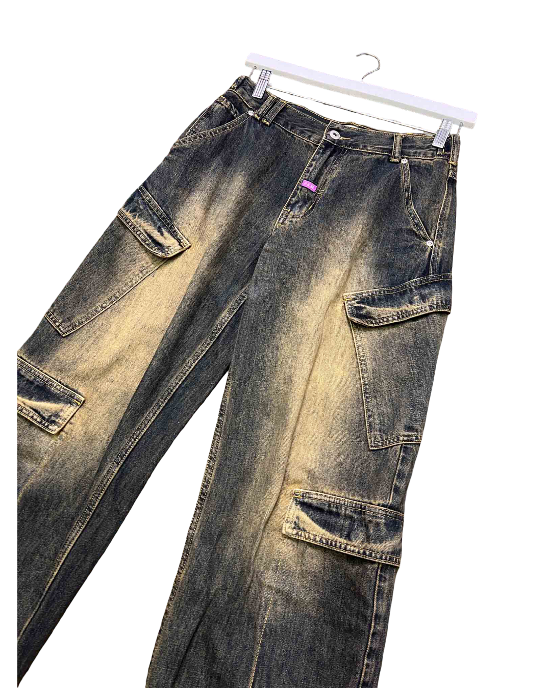 Size XS | P.A.M Bleached Cargo Jeans