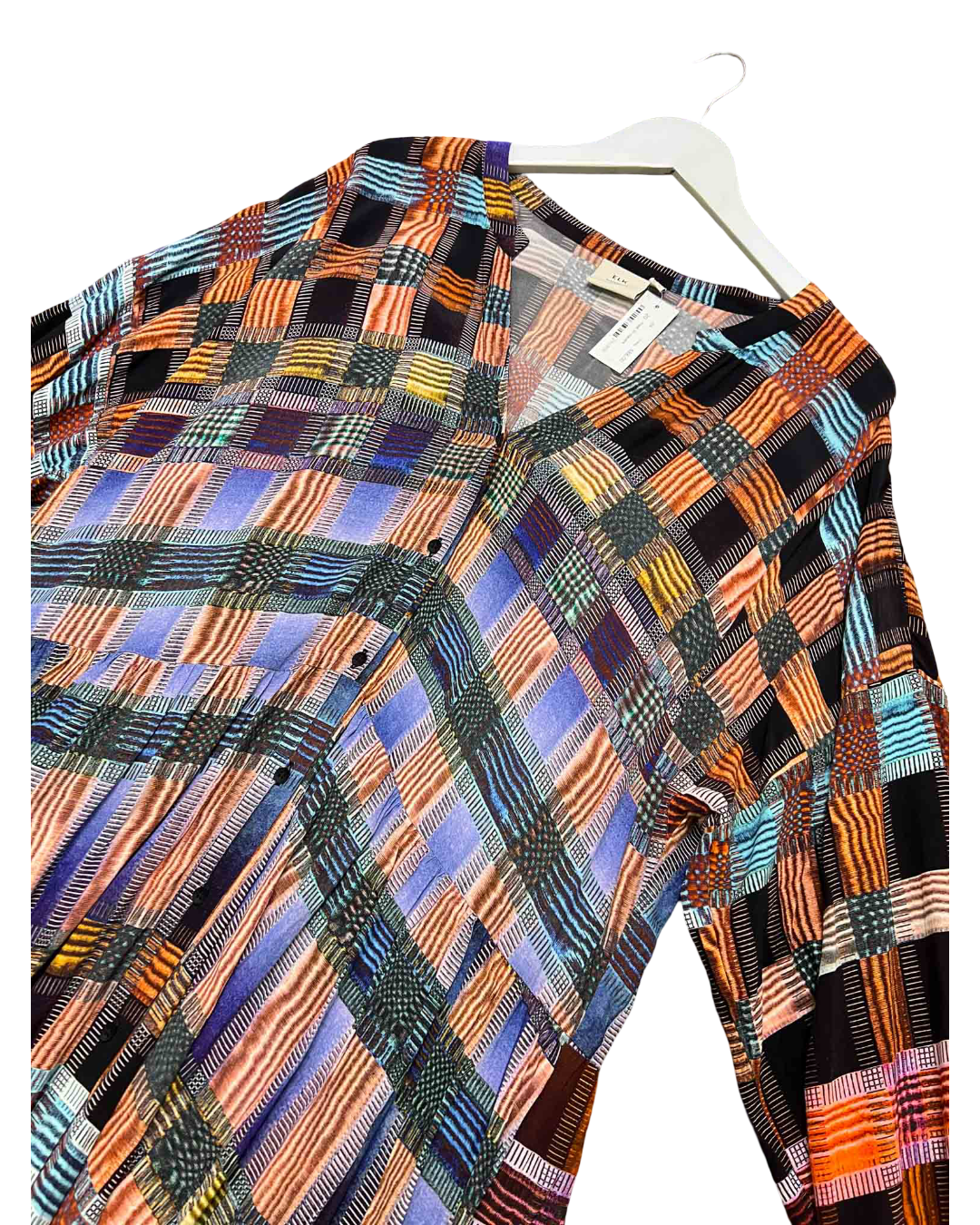 Size 20 | Elk Patchwork Viscose Midi Dress