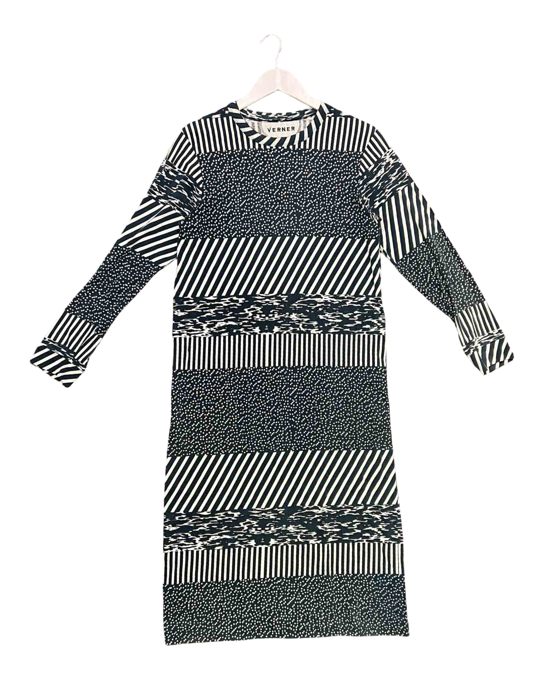 Size L | Verner Multi Print T-Shirt Dress