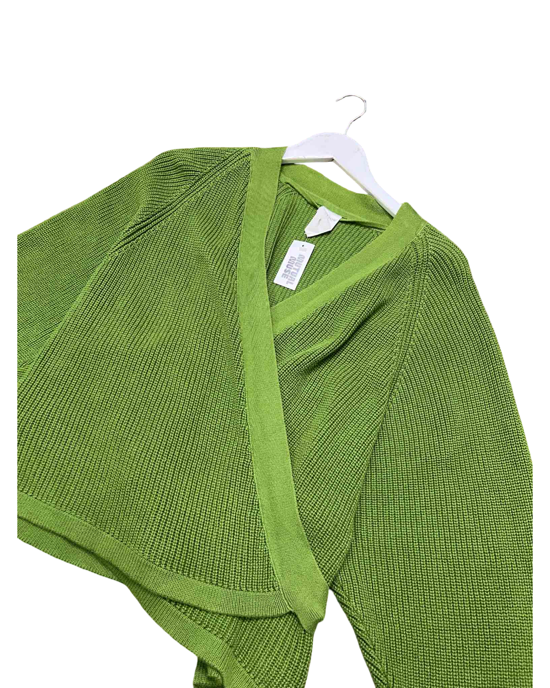 Size XXL | Kowtow Composure 'Grass' Knitted Cardigan