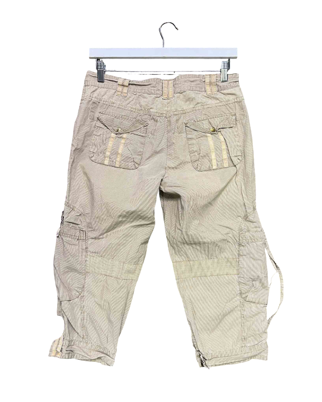 Size IT 38 (8) | Not the Same Pants Khaki Cargo Capri Pants