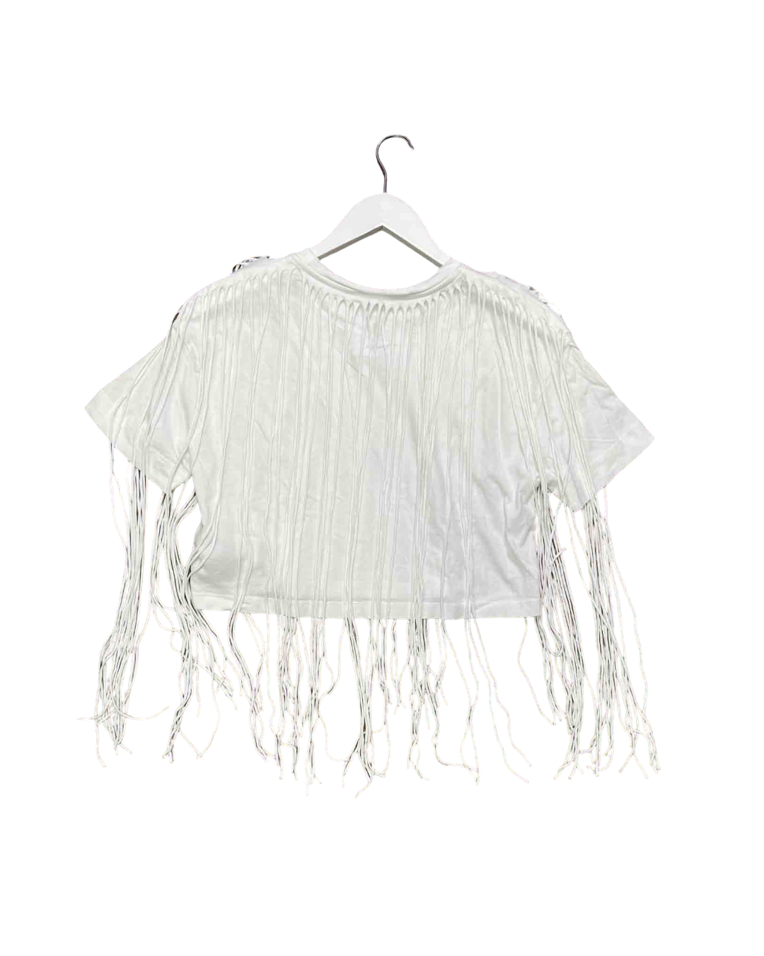 Size M | Jijil Fringe Cotton Crop Top