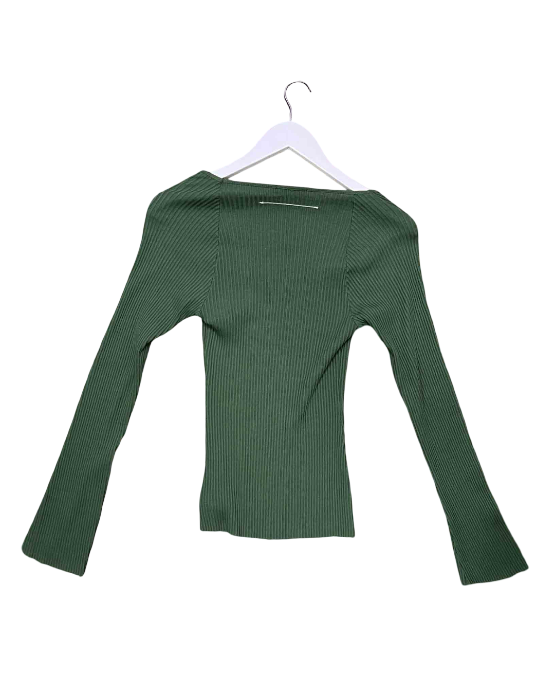 Size XS | Bassike Ribbed Long Sleeve Top