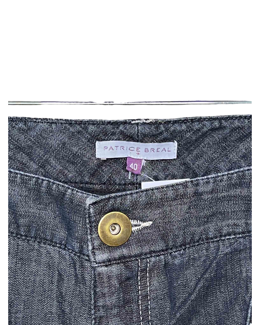Size 26" (IT 40) | Patrice Breal Grey Wash Capri Jeans