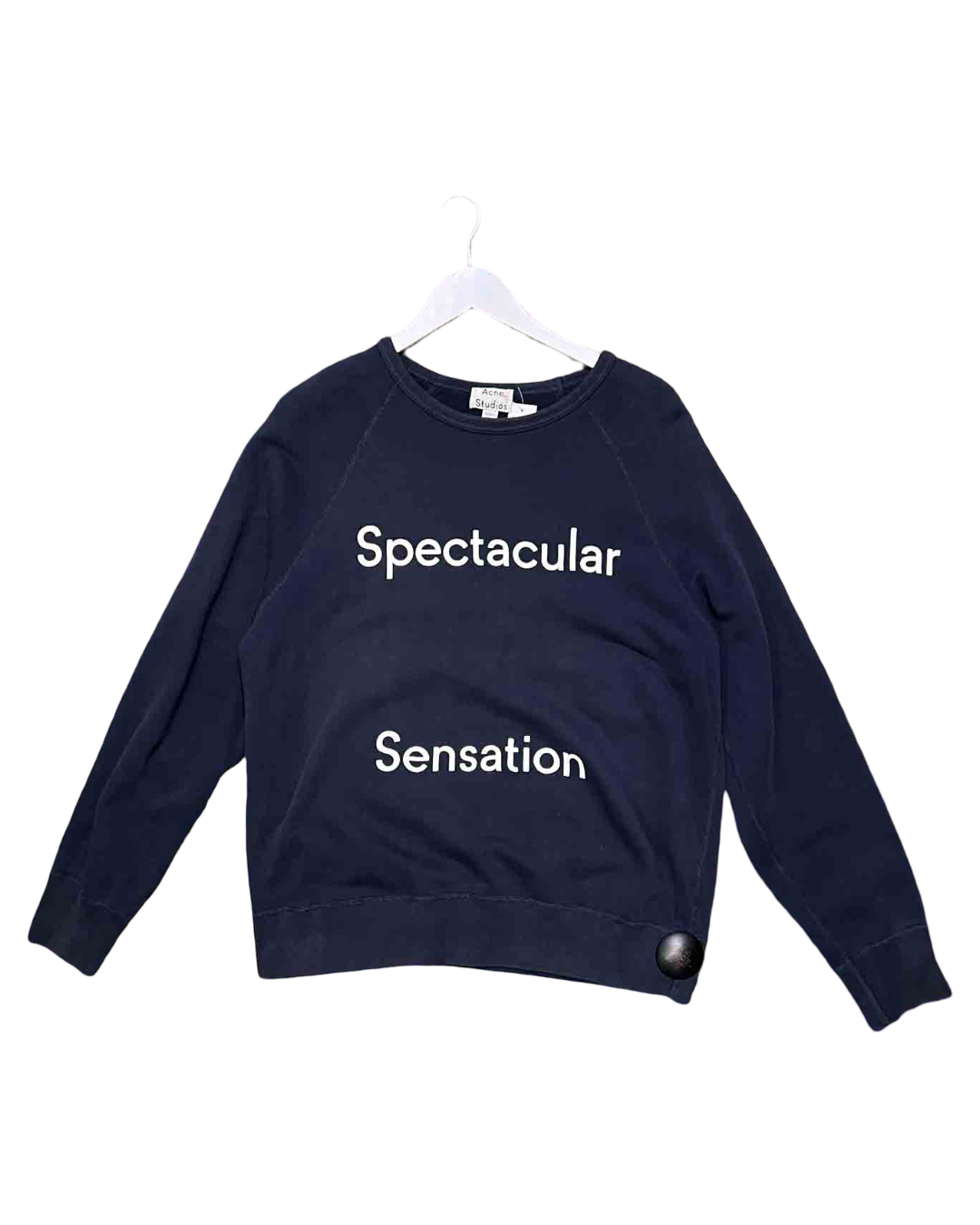 Size L | Acne Studios Navy 'Spectacular Sensation' Sweatshirt