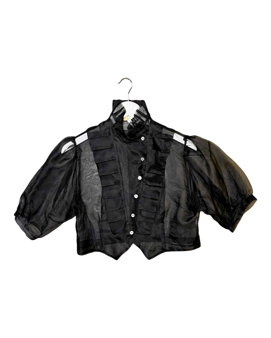 Size 8 (S) | Anna Cordell Silk Organza Crop Shirt