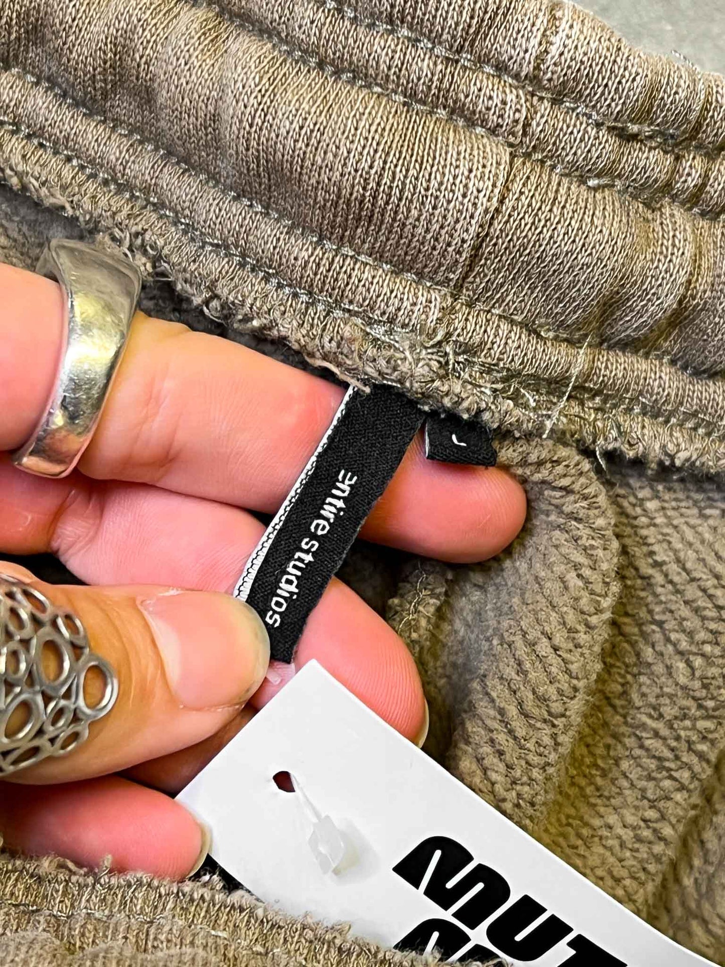 Size L | Entire Studios Elasticated-Waist Flared Trousers