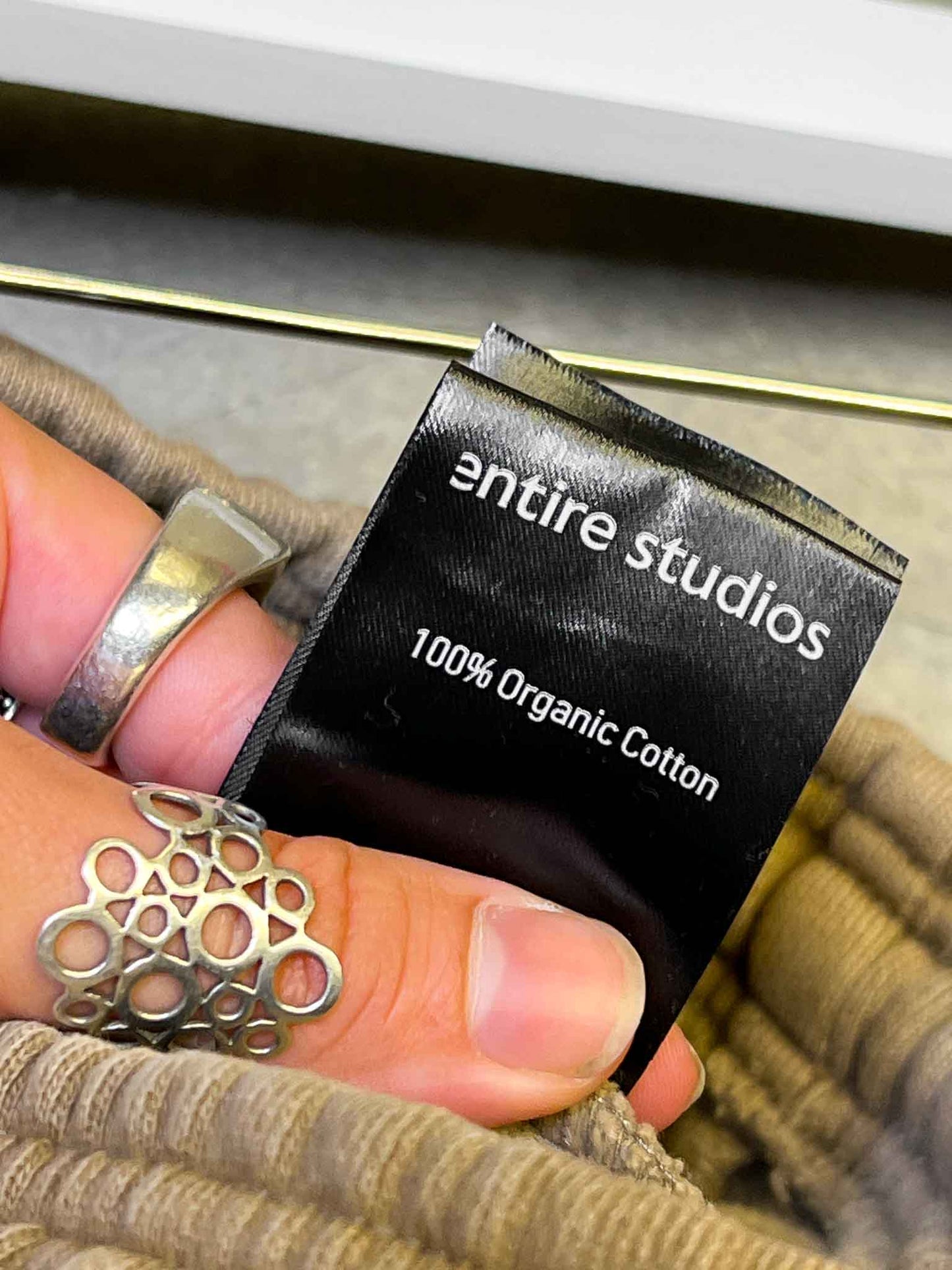 Size L | Entire Studios Elasticated-Waist Flared Trousers