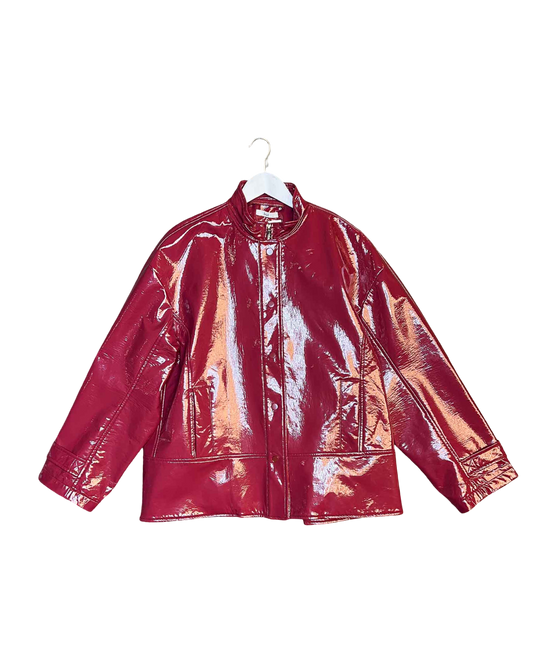 Size 12 (L) | Bul Red Patent Jacket