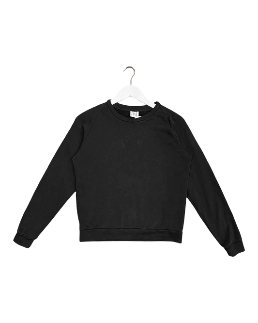 Size XS | Baserange Black Organic Cotton Jumper