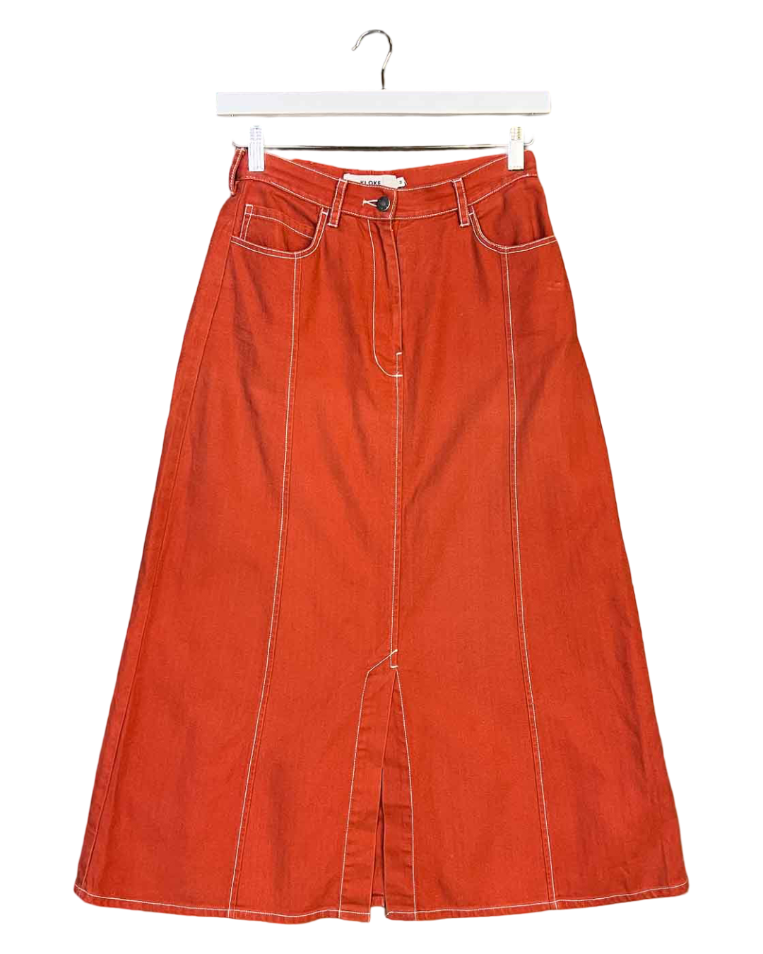 Sizd M | Kloke Denim A-Line Midi Skirt