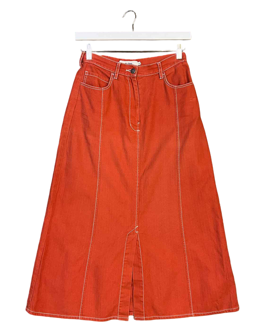 Sizd M | Kloke Denim A-Line Midi Skirt