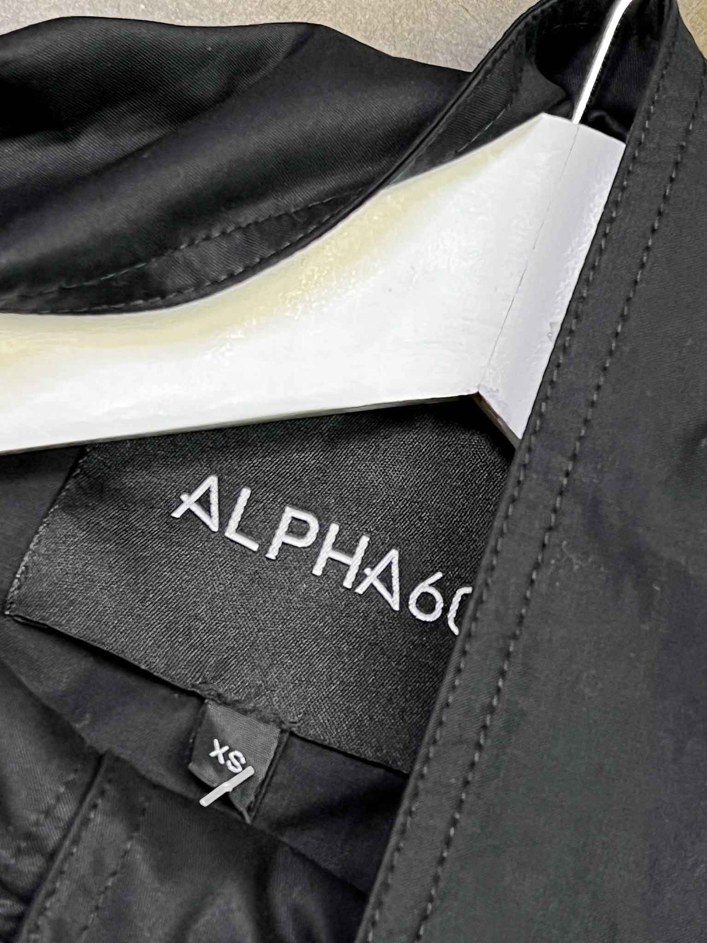 Size XS | Alpha60 Black Cotton Cropped Jacket Top
