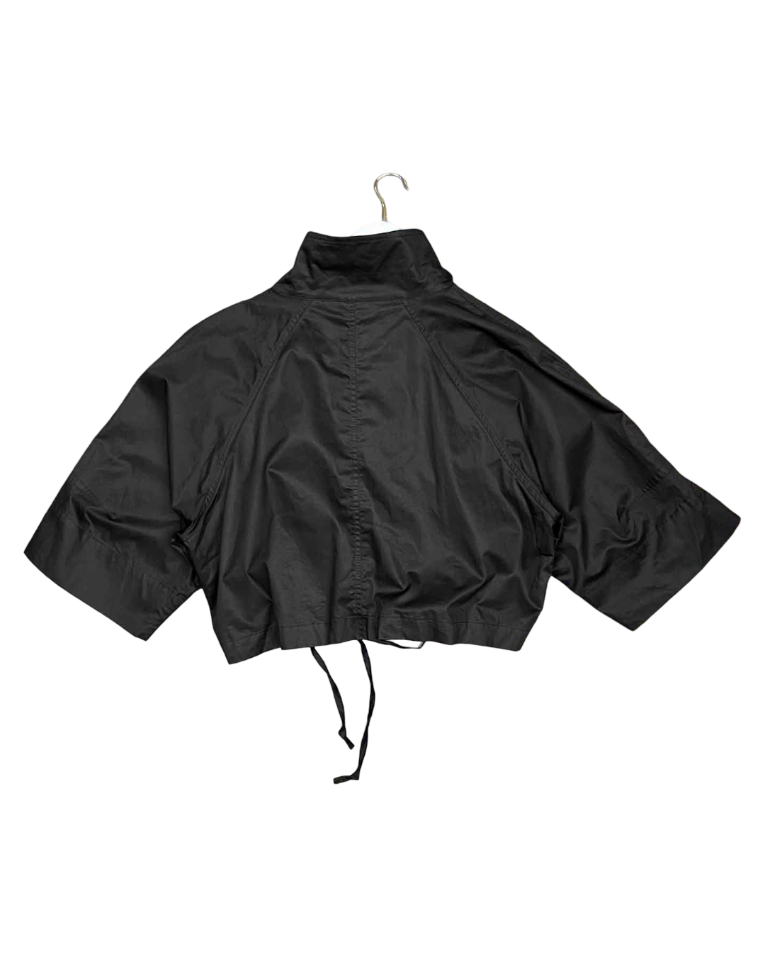 Size XS | Alpha60 Black Cotton Cropped Jacket Top