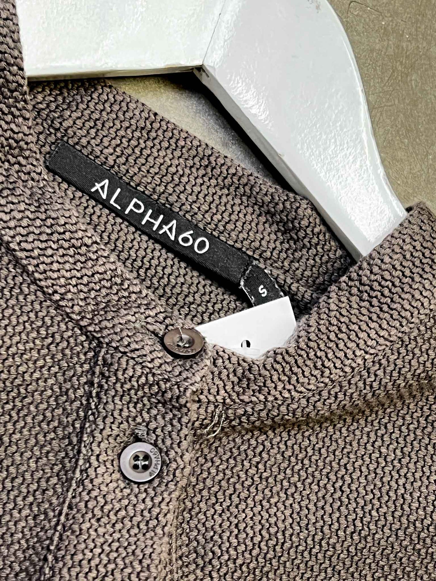 Size S | Alpha60 Brown Cotton Cap Sleeve Smock Dress