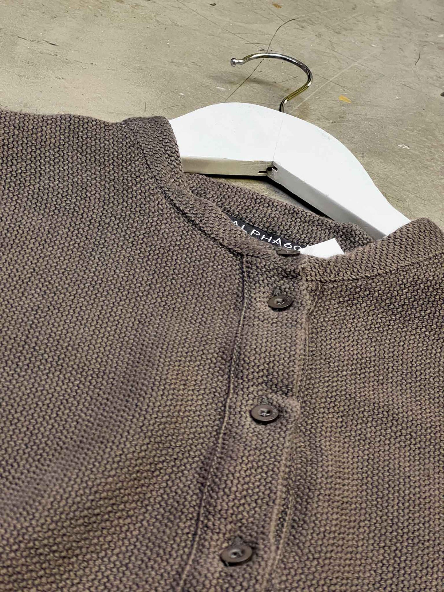 Size S | Alpha60 Brown Cotton Cap Sleeve Smock Dress