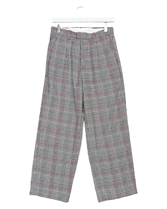 Size 30 (L) | Bare Knuckles Houndstooth Wool Blend Pants