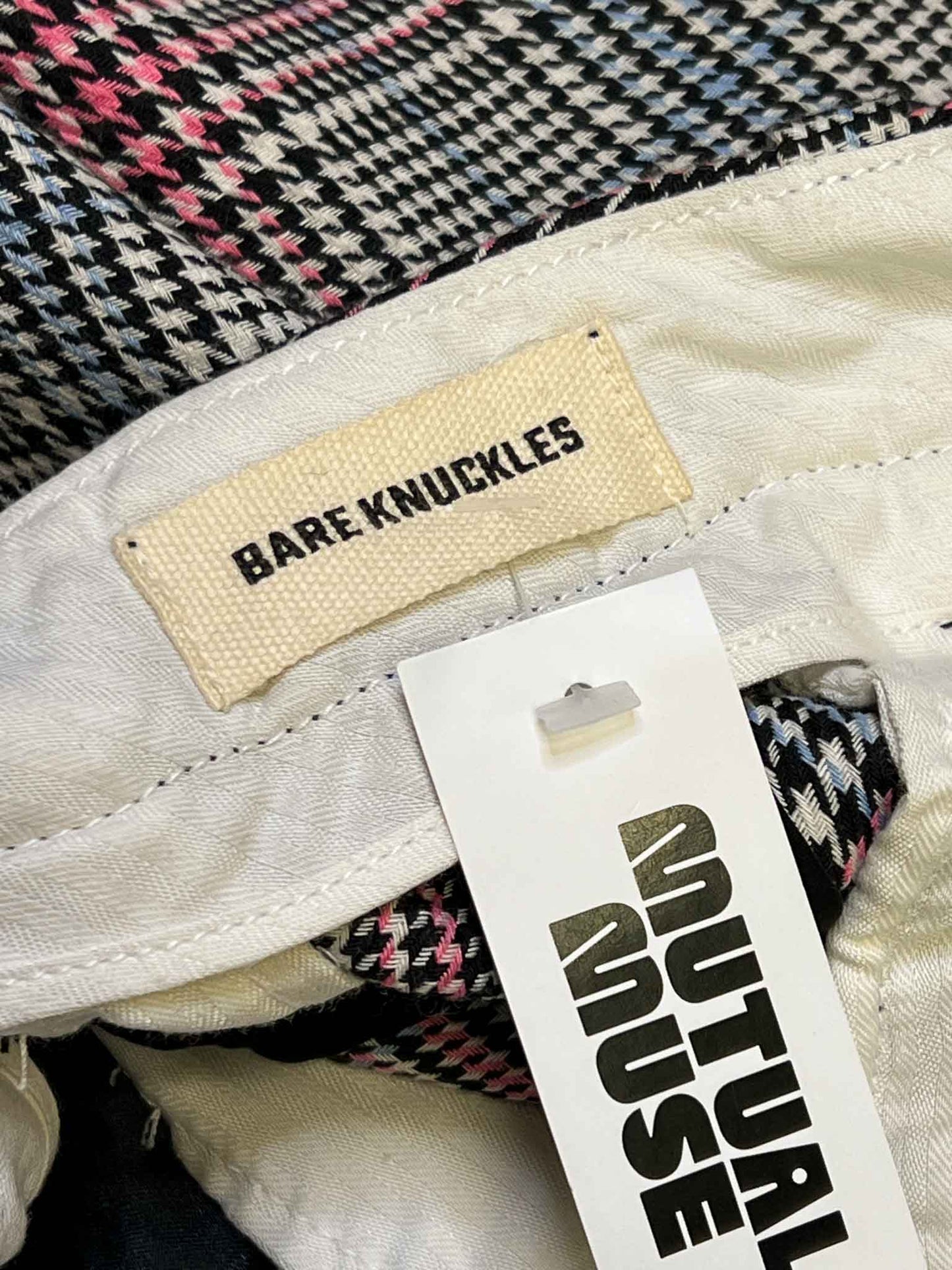 Size 30 (L) | Bare Knuckles Houndstooth Wool Blend Pants