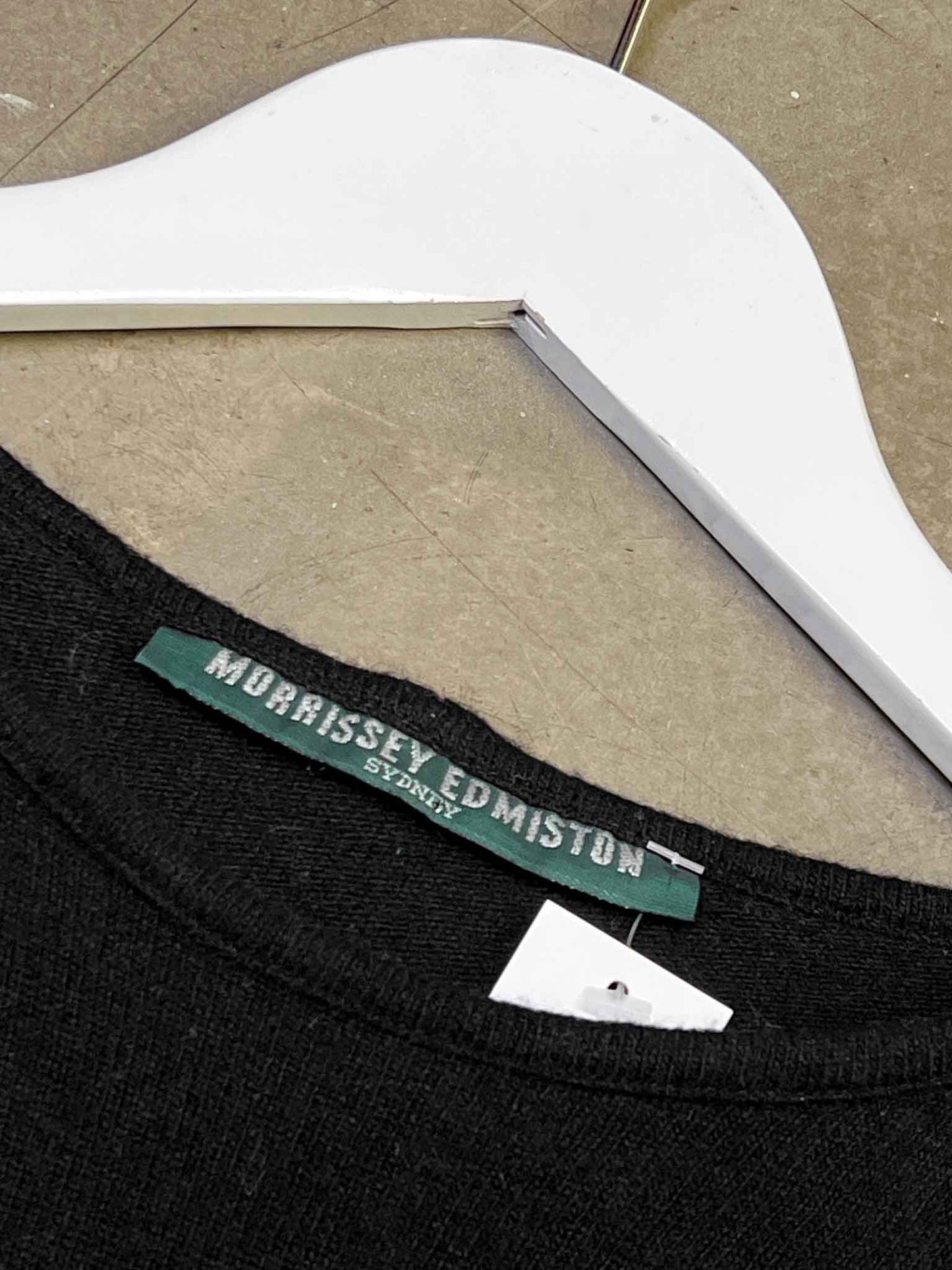 Size S | Morrissey Edmiston Black Wool Mini Dress