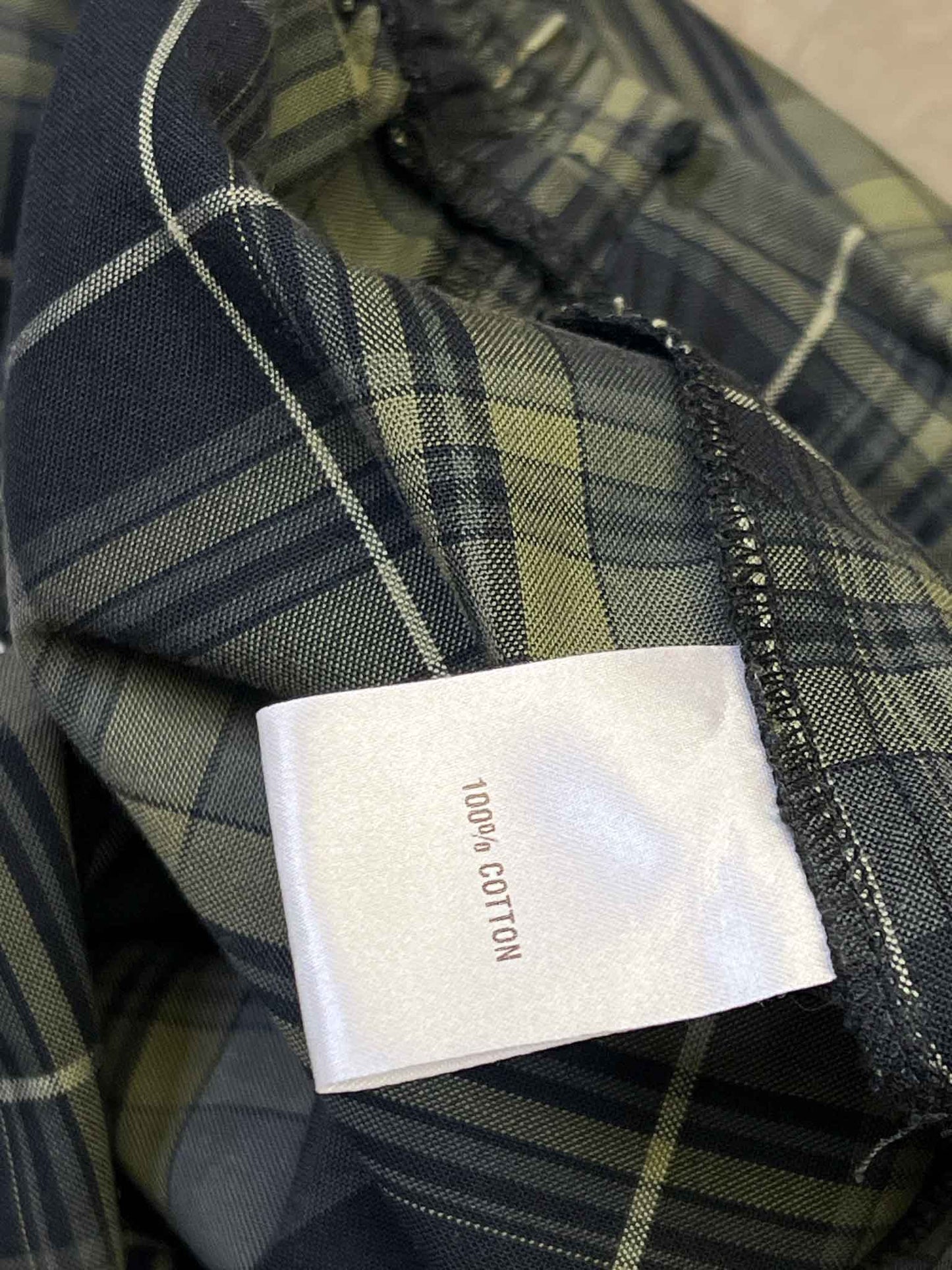 Size 12 (L) | IDAE Cotton Tartan Wide-Leg Pants