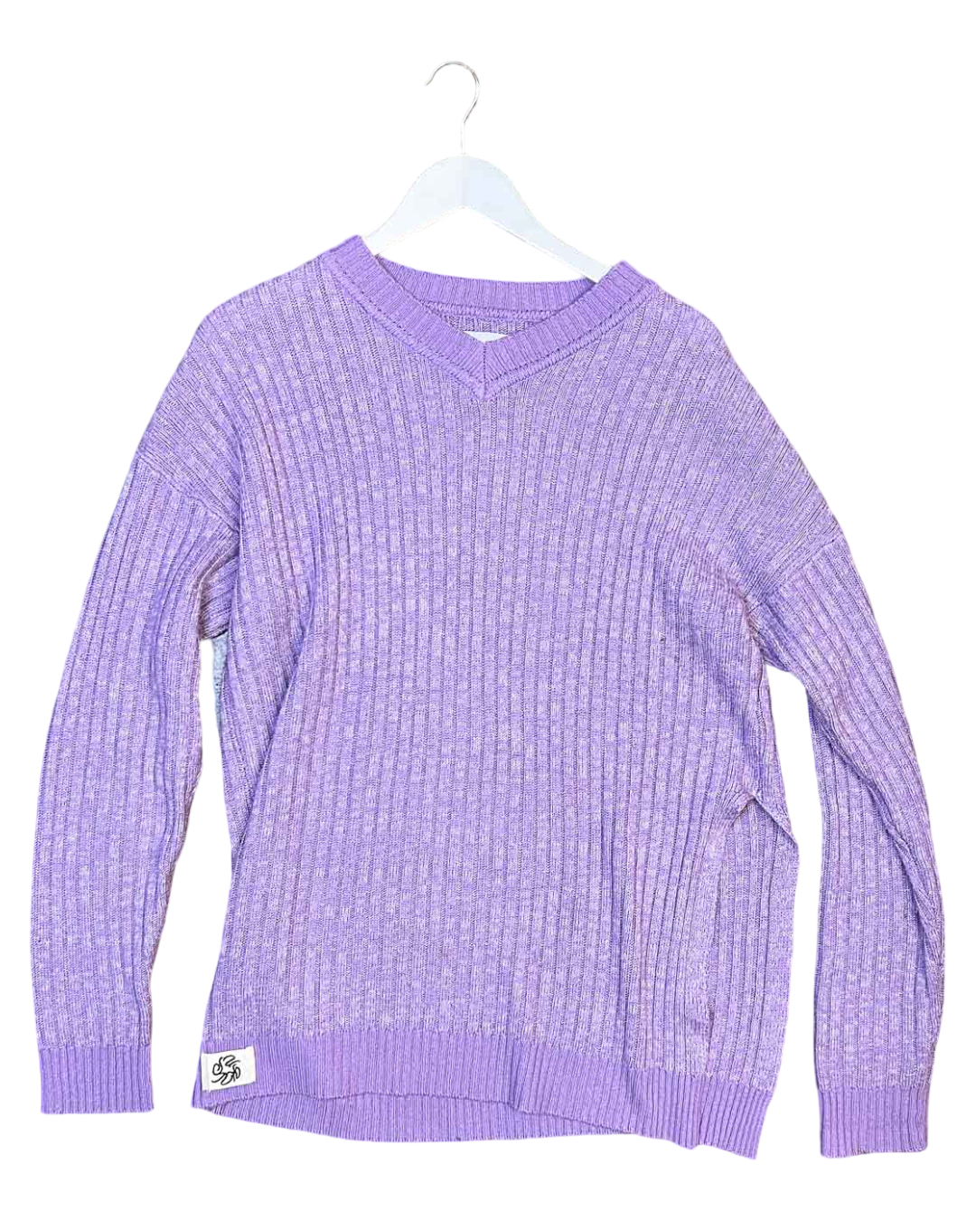 Size L | Suku Purple Cotton Knitted Jumper