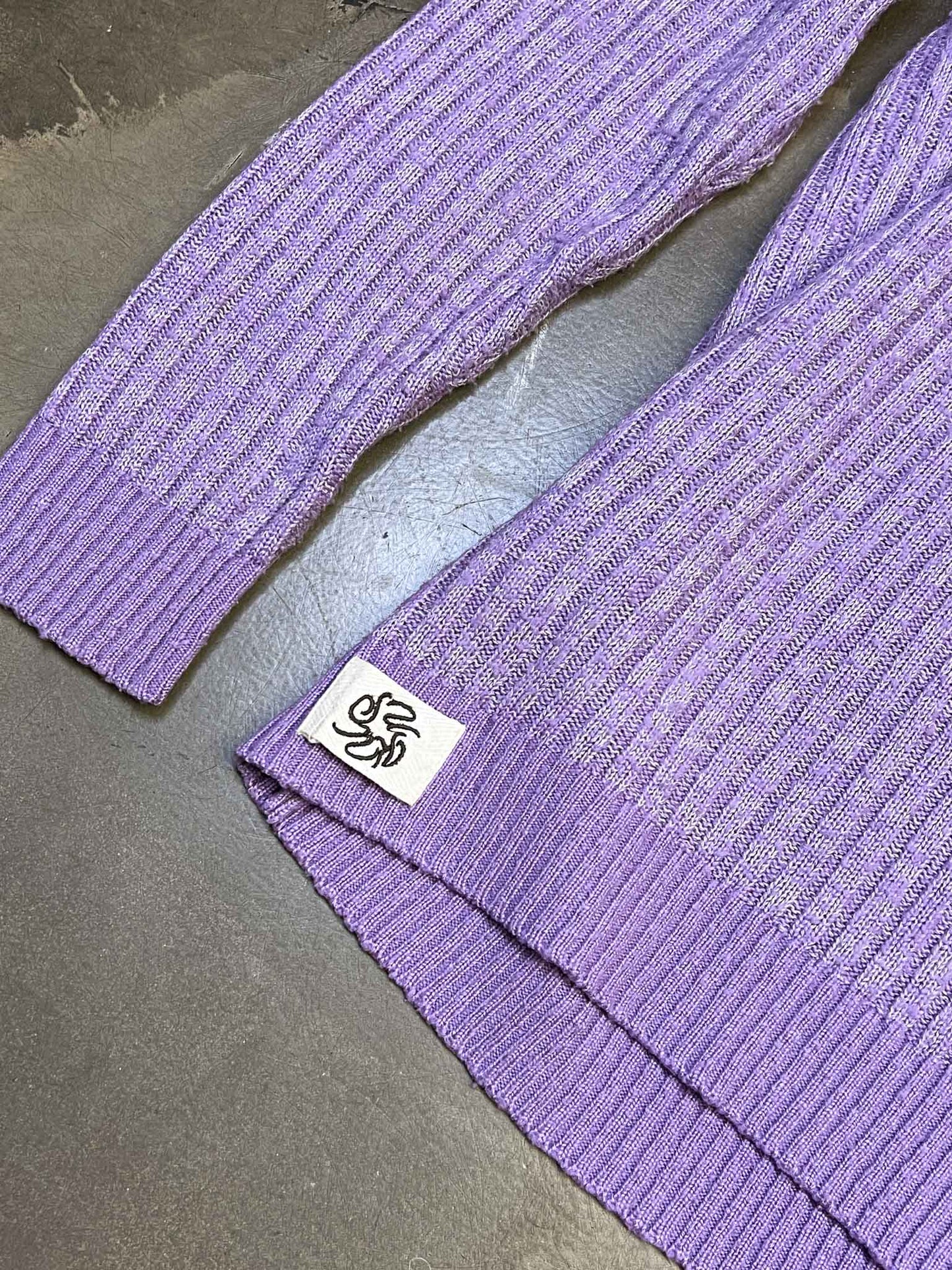 Size L | Suku Purple Cotton Knitted Jumper