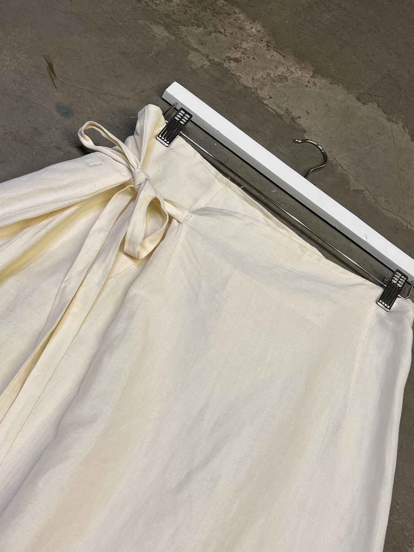Szie 4 (XL) | Stuart Membery Linen Blend Wrap Skirt
